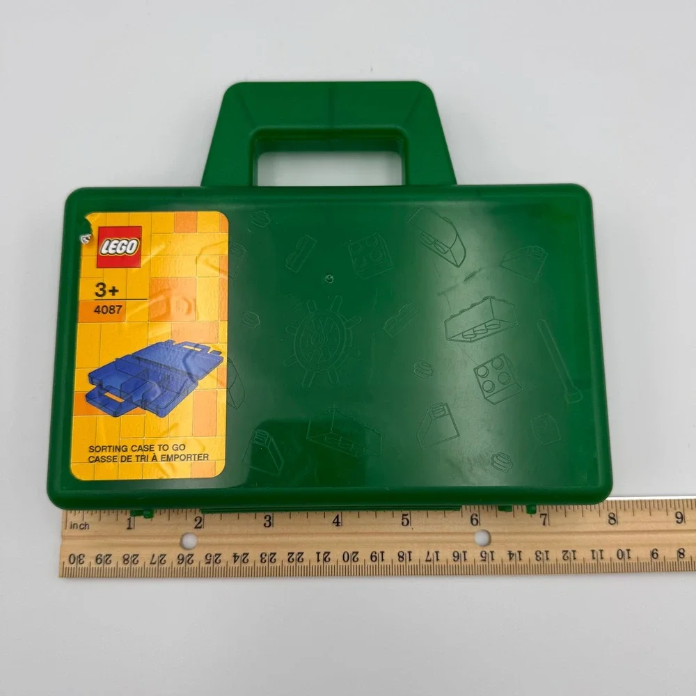LEGO Sorting Case To Go Kids Green Portable Storage Box 4087‎